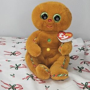 Ty Beanie Bellies Gingerbread Man New